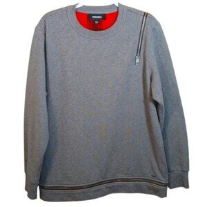 Diesel unisex off shoulder zippered Crewneck Sweater Size Medium
